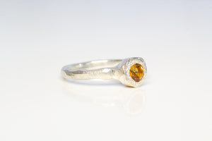 Neve Ring - Sterling Silver with Citrine