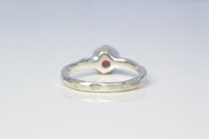 Neve Ring - Sterling Silver with Garnet