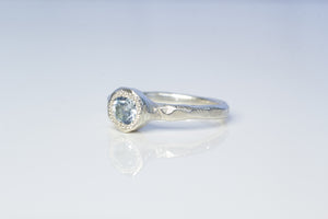 Neve Ring - Sterling Silver with Topaz