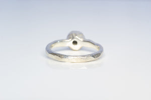 Neve Ring - Sterling Silver with Black Sapphire