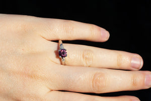 Mira Ring - 9ct White Gold with Pink Tourmaline