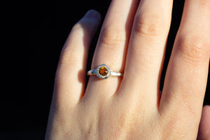 Neve Ring - Sterling Silver with Citrine