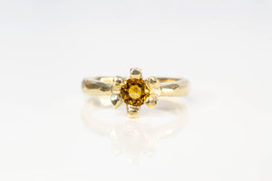 Sol Ring - 9ct Yellow Gold with Citrine