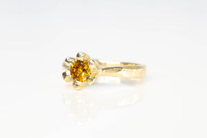 Sol Ring - 9ct Yellow Gold with Citrine