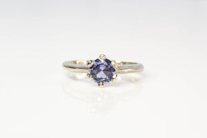 Vesta Ring - 14ct White Gold with Light Blue Sapphire