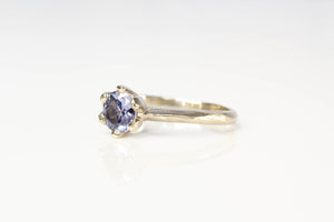 Vesta Ring - 14ct White Gold with Light Blue Sapphire