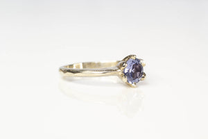 Vesta Ring - 14ct White Gold with Light Blue Sapphire