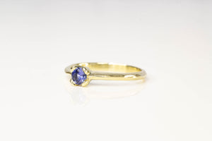 Droplet Ring - 14ct Yellow Gold with Ceylon Sapphire