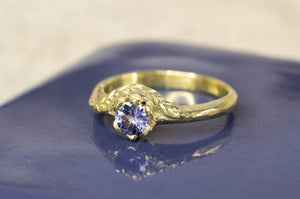 Cybele Ring - 14ct Yellow Gold with Ceylon Sapphire