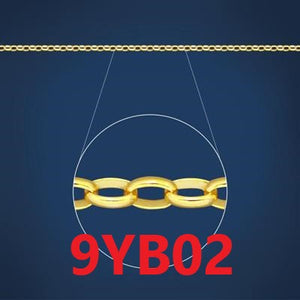 Medium Oval Link Bracelet Chain - 9ct Yellow Gold
