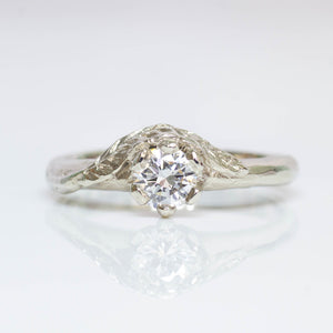 Cybele Ring - 14ct White Gold with White Recycled Diamond