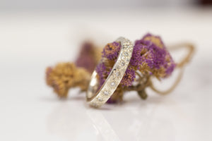 Eternity Band - White Gold with Diamonds