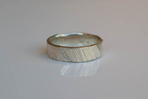 Bark Band - Medium - Sterling Silver