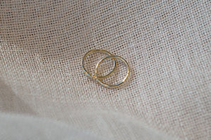 Plain Sleeper Earrings - 12mm - 9ct Yellow Gold