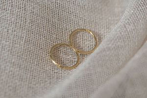 Plain Sleeper Earrings - 12mm - 9ct Yellow Gold