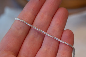Wheat Chain - Necklace  - Sterling Silver