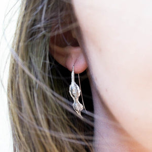 Kowhai Seed Pod Earrings - Sterling Silver