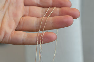 Curb Necklace Chain - 9ct Yellow Gold