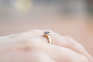 Pelagus Ring - Yellow Gold with Queensland Sapphire