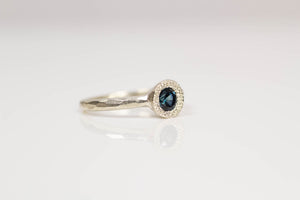 Pelagus Ring - White Gold with Queensland Sapphire