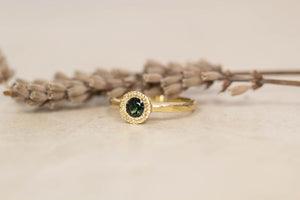 Pelagus Ring - Yellow Gold with Queensland Sapphire
