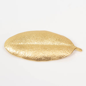 Pohutukawa Leaf Brooch - Small - Gold Plated