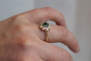 Demeter Ring - Yellow Gold with Sapphire & Diamonds