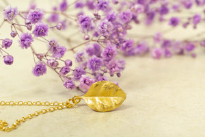 Ramarama Leaf Pendant - Gold Plated