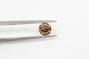 5.42mm 0.64 carat Round Brilliant Chocolate Diamond