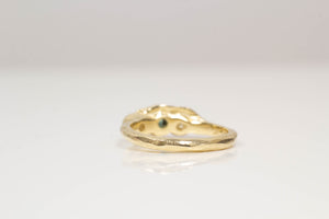 Artemis Ring - Yellow Gold with Sapphire and Diamonds