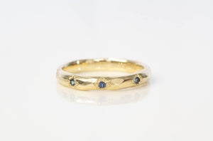Terra Band with Sapphires - 9ct Yellow Gold
