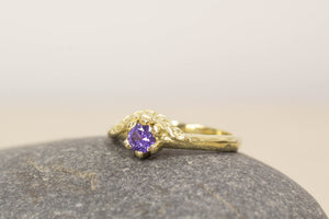 Cybele Ring - 14ct Yellow Gold with Lilac Sapphire