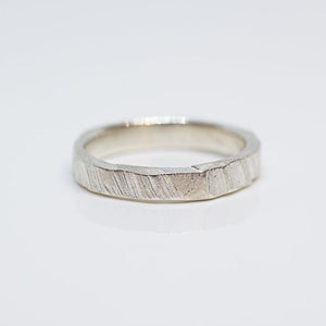 SAMPLE SALE: Bark Ring - Sterling Silver - 3mm  (K)