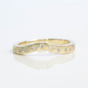 Eternity Band with Diamonds - Fitted - Yellow Gold
