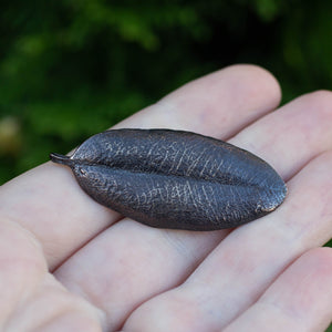 Pohutukawa Leaf Brooch - Small - Bronze