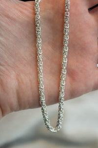 Byzantine Necklace Chain - Sterling Silver