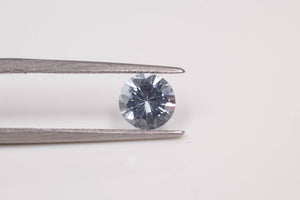 6.5mm 1.1 carat Round-Cut Aquamarine