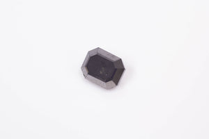 5.8 x 7.4mm 1.71 carat Emerald-Cut Black Diamond